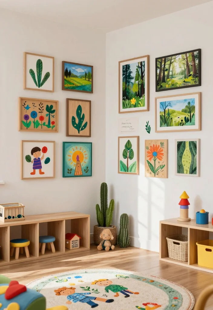 12 Playroom Organization Ideas That Stay Tidy Longer 10. Eco Friendly Wall Art for Personalization 0