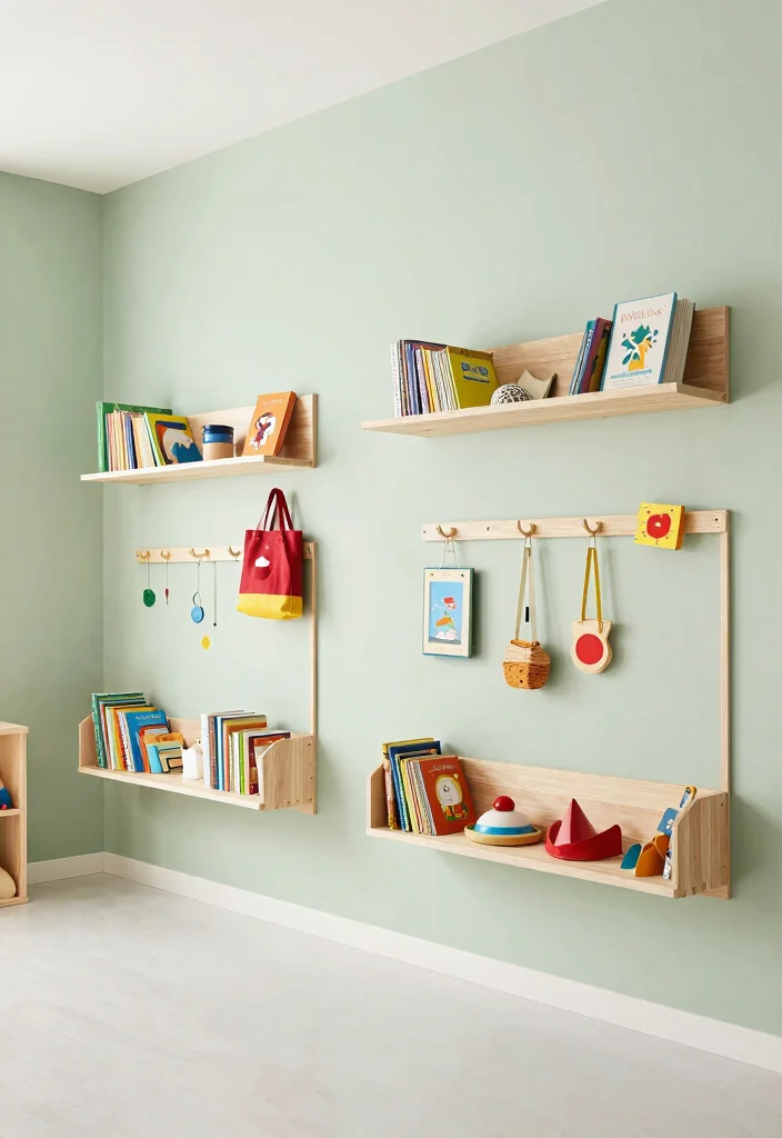12 Playroom Organization Ideas That Stay Tidy Longer 2. Wall Mounted Storage Solutions 0