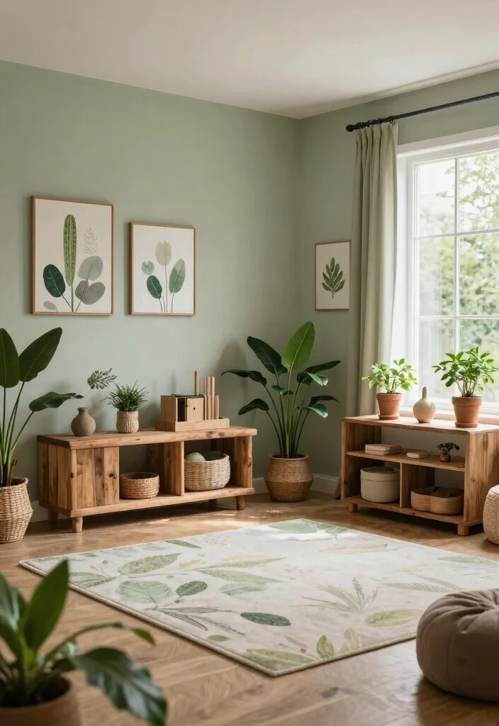 12 Playroom Organization Ideas That Stay Tidy Longer 7. Nature Inspired Decor for a Calming Touch 0