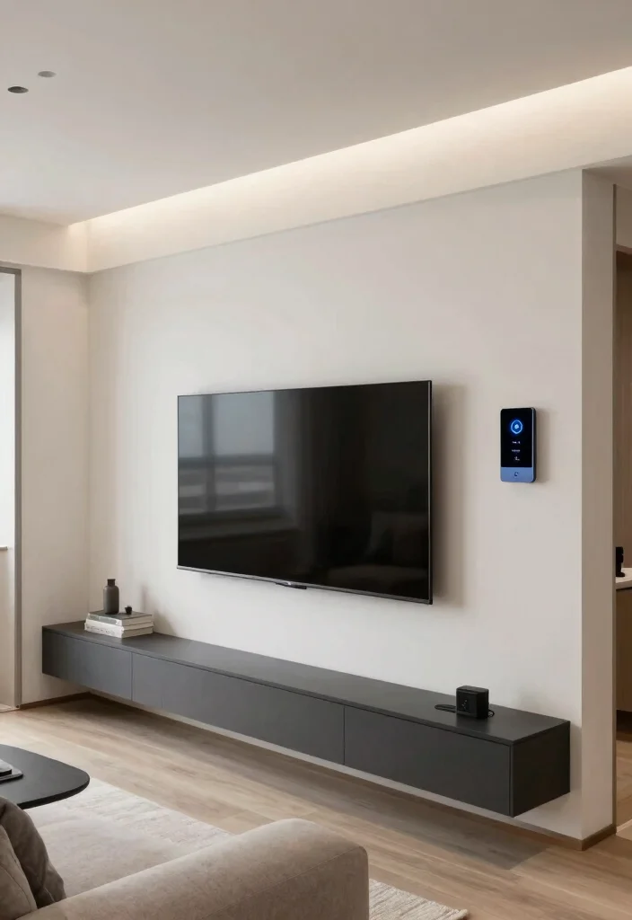 12 Tiny House Living Room Ideas That Feel Smart and Open 10. Smart Technology Integration 0