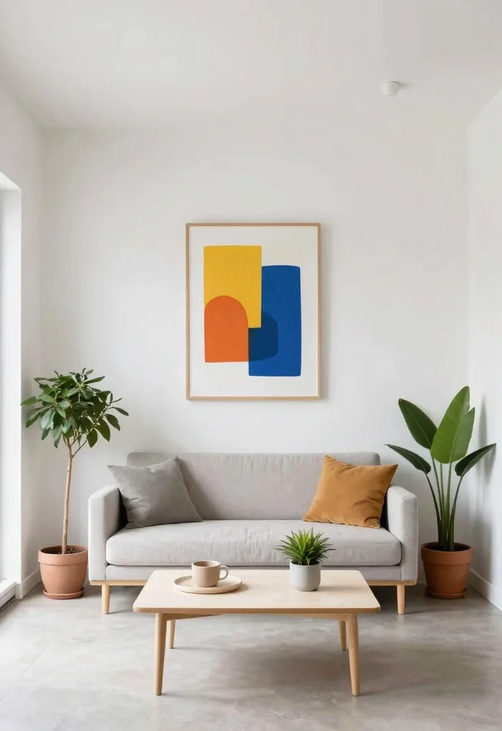 12 Tiny House Living Room Ideas That Feel Smart and Open 6. Minimalist Decor 0