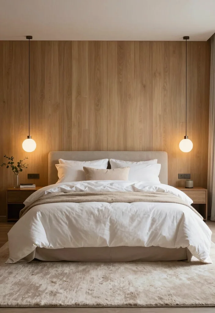14 Bed With No Headboard Ideas That Feel Calm and Balanced 24 14 Bed With No Headboard Ideas That Feel Calm and Balanced 4. Textured Wall Panels 0