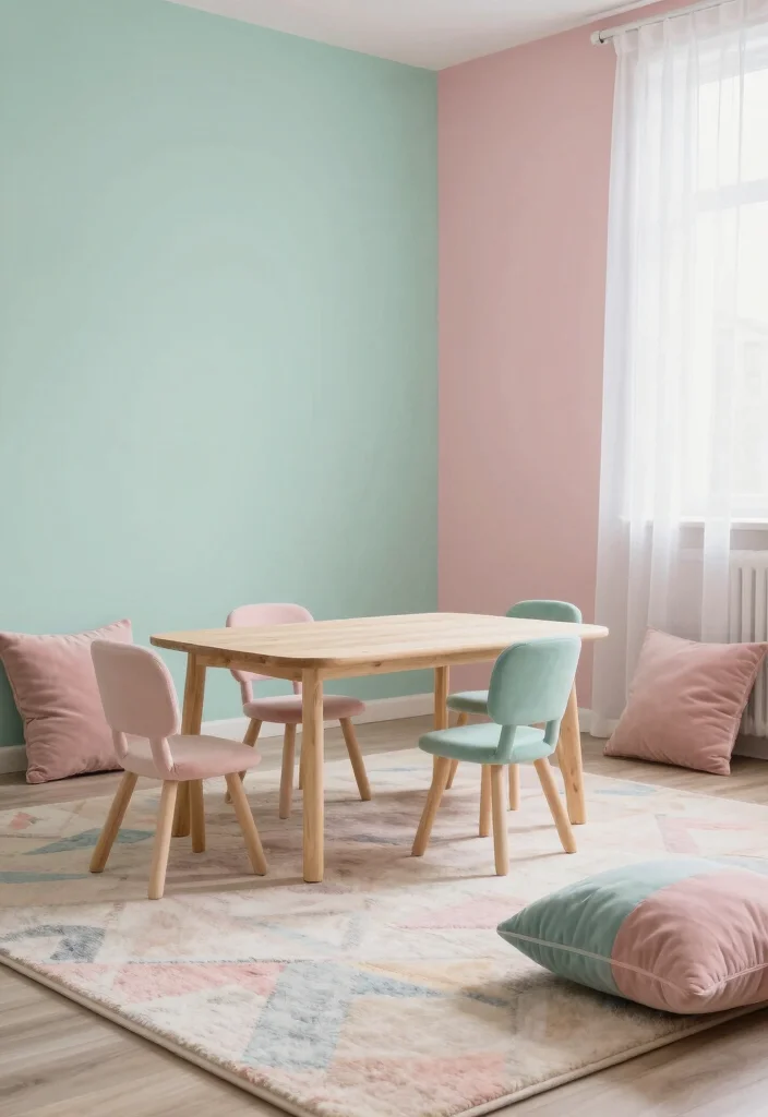 14 Colorful Playroom Ideas That Feel Joyful Not Loud 1. Soft Pastel Hues 0