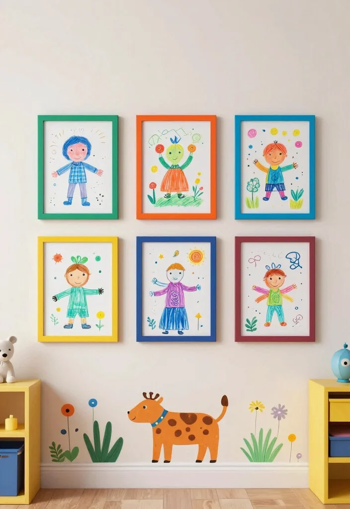 14 Colorful Playroom Ideas That Feel Joyful Not Loud 11. Colorful Wall Art 0