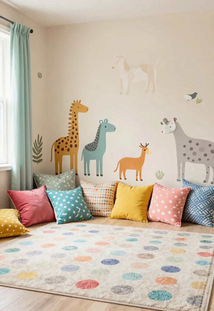 14 Colorful Playroom Ideas That Feel Joyful Not Loud 2. Playful Patterns 0