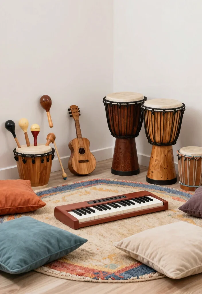 14 Cool Playroom Ideas Kids Will Actually Use Daily 13. Musical Corners 0