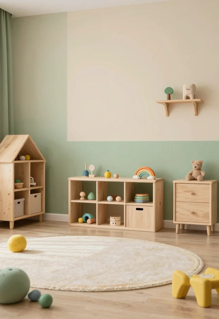 14 Cool Playroom Ideas Kids Will Actually Use Daily 6. Nature Inspired Colors 0