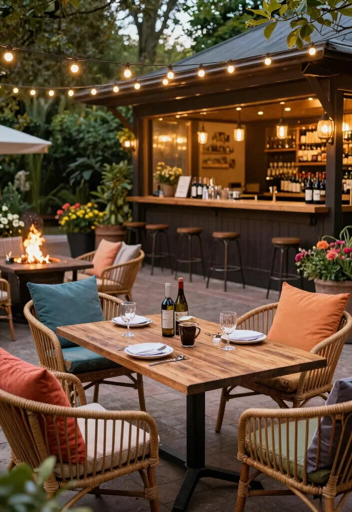 14 Cozy Coffee Wine Bar Ideas for Slow Evenings at Home 16 14 Cozy Coffee Wine Bar Ideas for Slow Evenings at Home 6. Outdoor Patio Escape 0