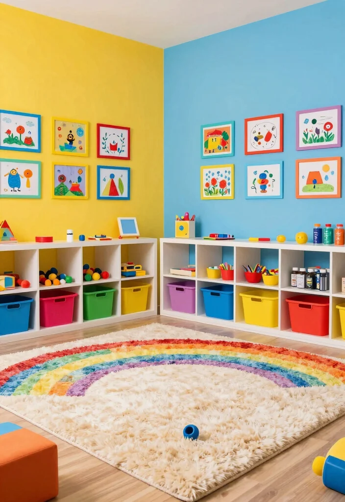 14 Garage Playroom Ideas That Feel Like a Real Room 1. Create a Colorful Play Zone 0