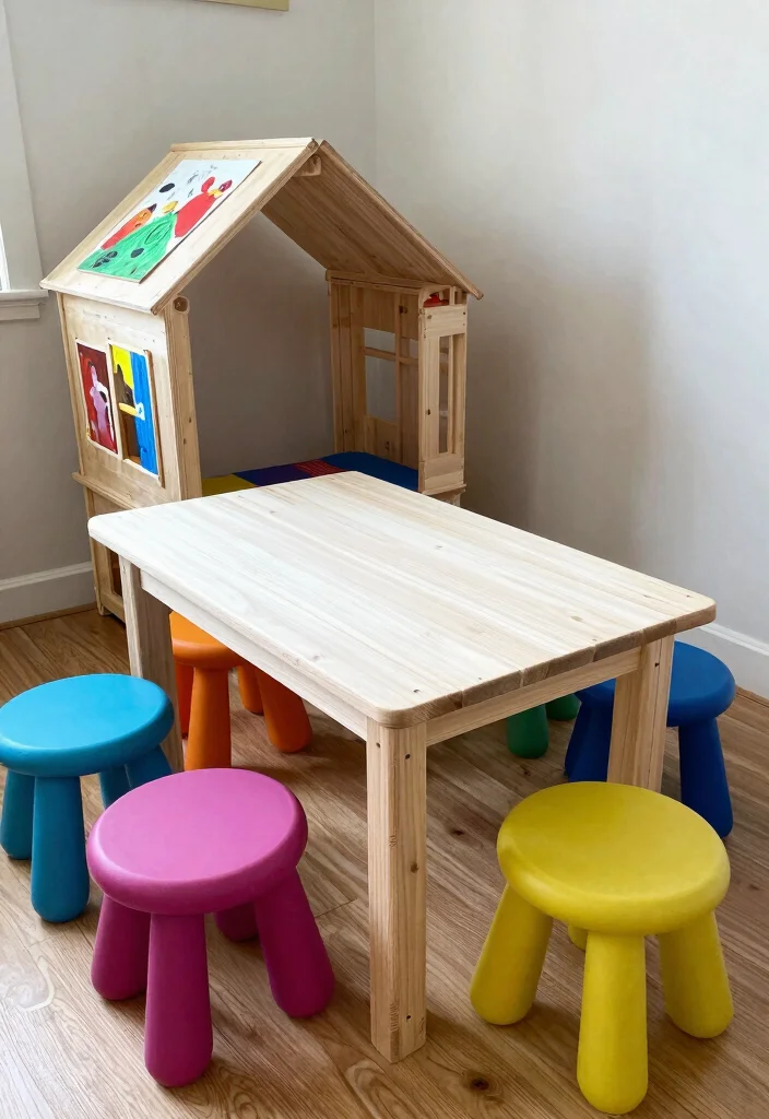 14 Garage Playroom Ideas That Feel Like a Real Room 10. DIY Playroom Furniture 0