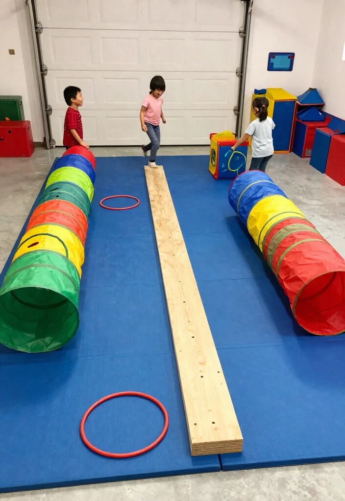 14 Garage Playroom Ideas That Feel Like a Real Room 5. Indoor Obstacle Course 0