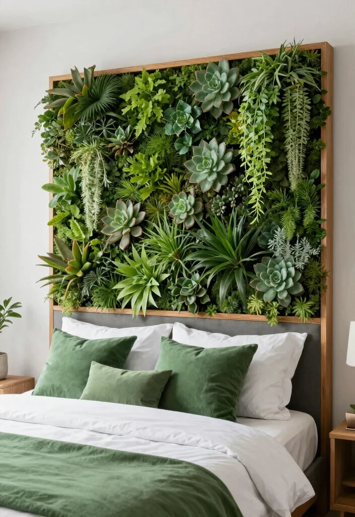 14 Headboard Alternative Ideas That Break Traditional Rules 13 14 Headboard Alternative Ideas That Break Traditional Rules 3. Vertical Garden Headboard 0