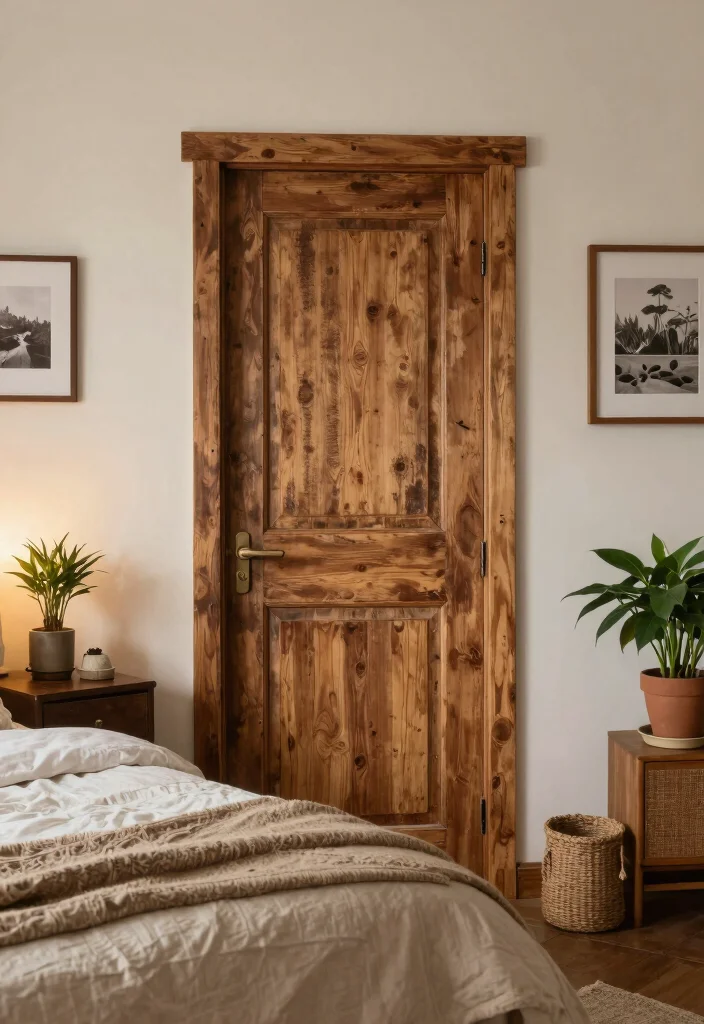 14 Headboard Alternative Ideas That Break Traditional Rules 16 14 Headboard Alternative Ideas That Break Traditional Rules 6. Reclaimed Door 0