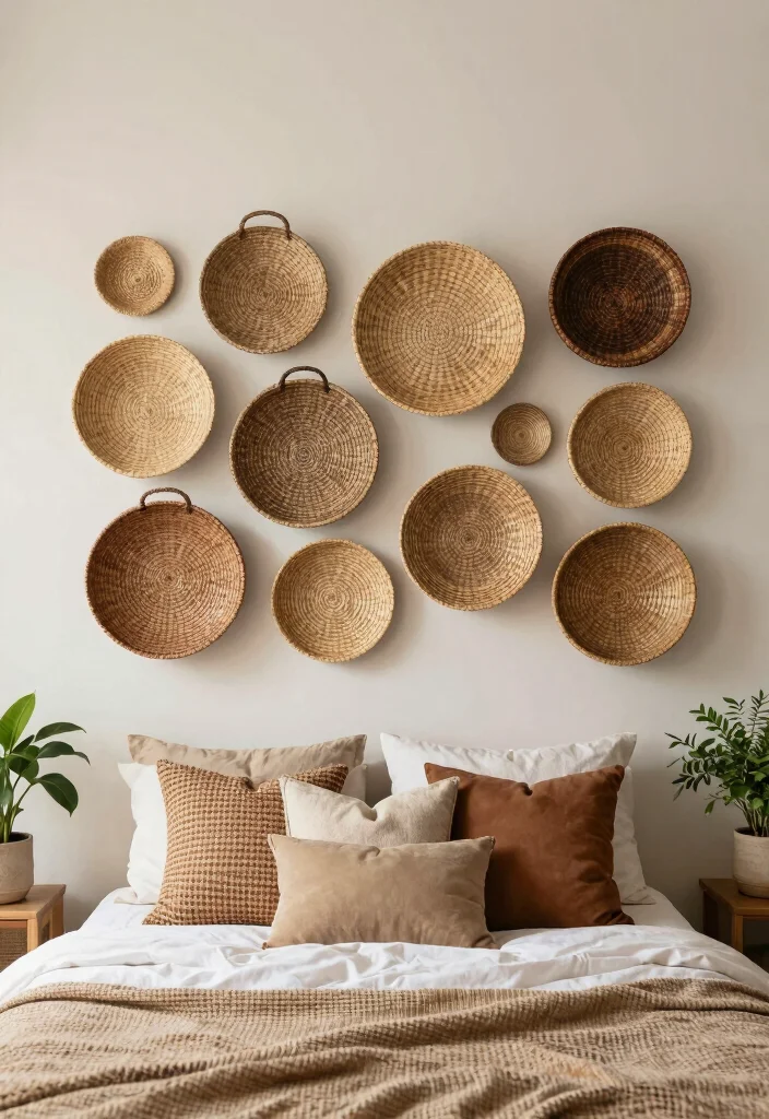 14 Headboard Alternative Ideas That Break Traditional Rules 18 14 Headboard Alternative Ideas That Break Traditional Rules 8. Woven Baskets 0