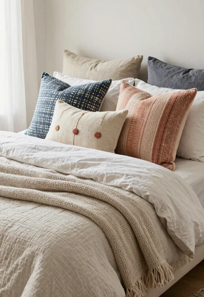 14 No Headboard Bed Ideas That Still Look Finished 7. Layered Bedding 0
