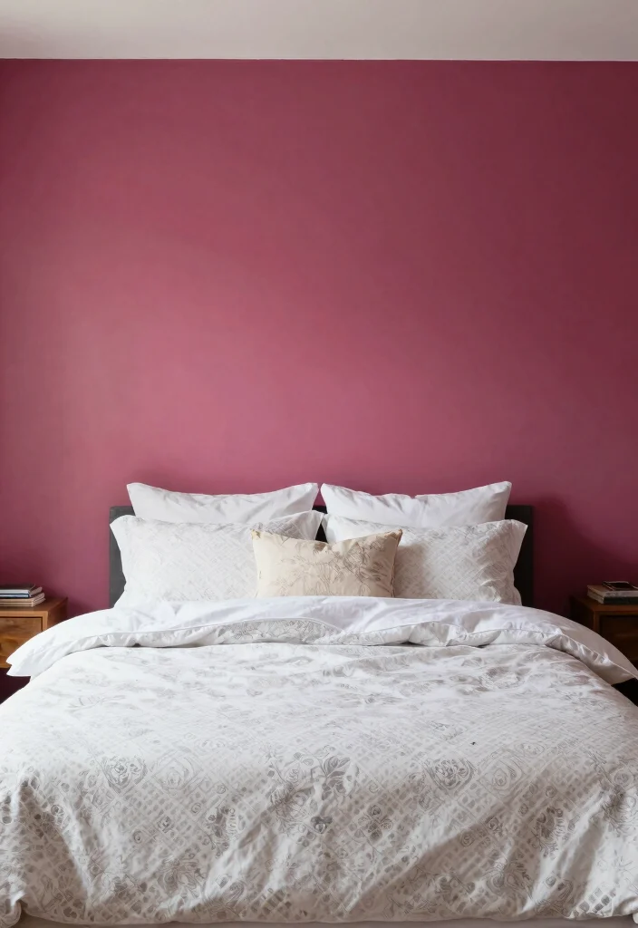 14 No Headboard Bed Ideas That Still Look Finished 9. Painted Wall Behind the Bed 0