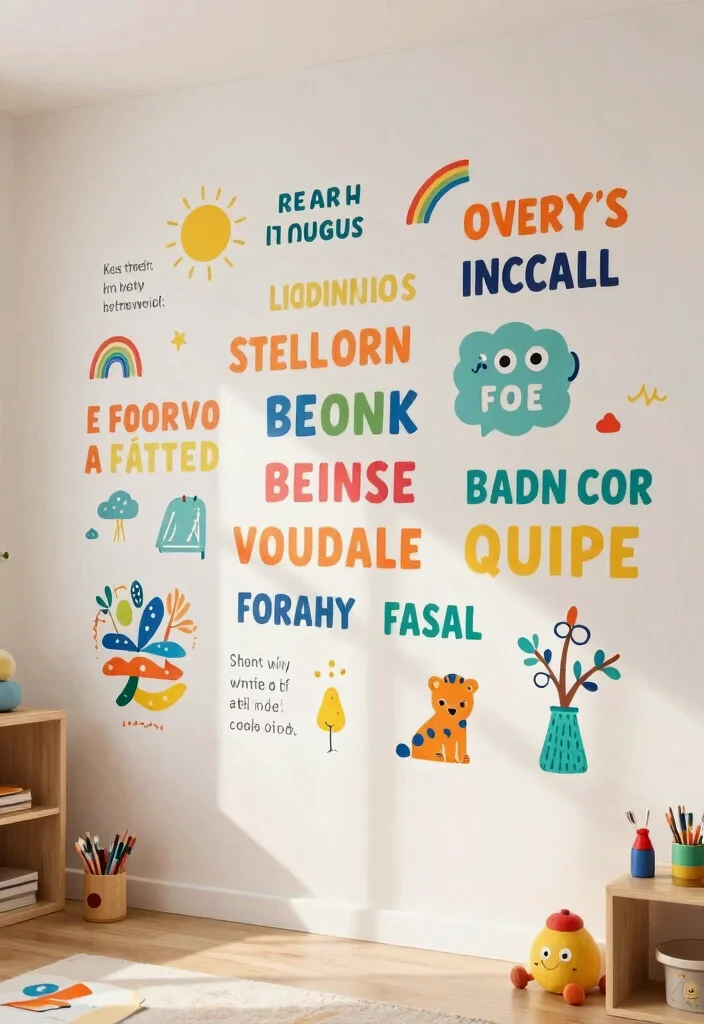 14 Playroom Wall Ideas That Turn Walls Into Imagination Zones 8. Inspirational Quotes Wall Art 0