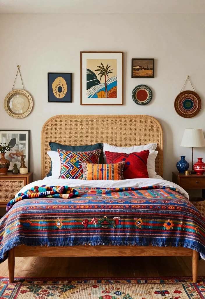 14 Rattan Headboard Bedroom Ideas That Bring Natural Warmth 64 14 Rattan Headboard Bedroom Ideas That Bring Natural Warmth 14. Global Influences 0