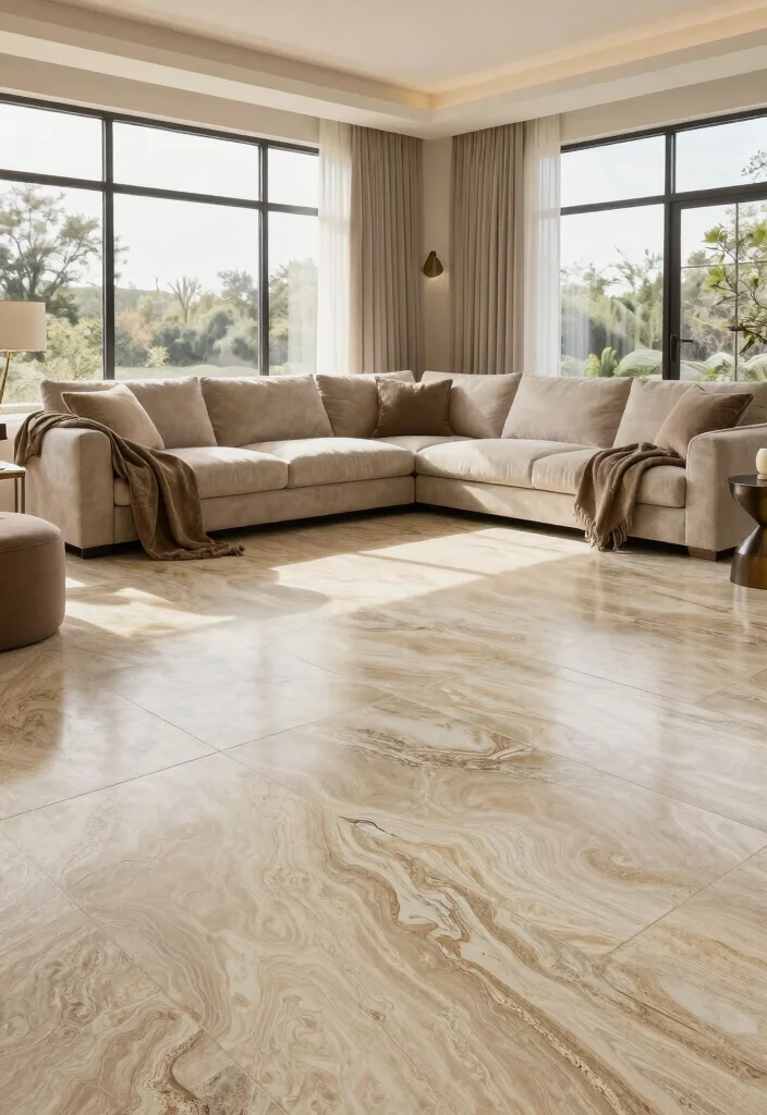 14 Tiles Ideas Living Room That Add Texture Without Overwhelm 50 14 Tiles Ideas Living Room That Add Texture Without Overwhelm 10. Natural Stone Tiles Timeless Elegance 0