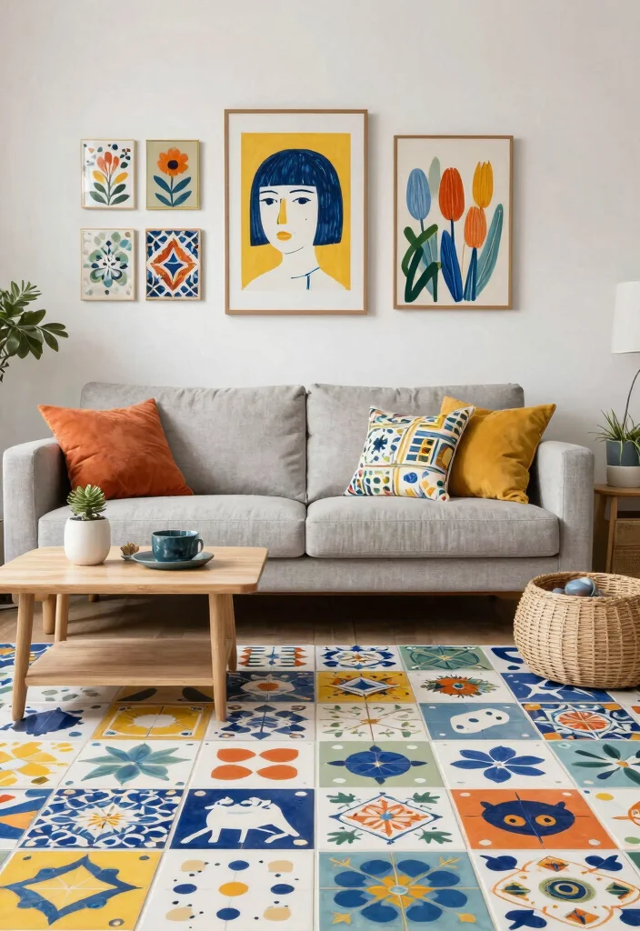 14 Tiles Ideas Living Room That Add Texture Without Overwhelm 64 14 Tiles Ideas Living Room That Add Texture Without Overwhelm 14. Eco Friendly Paintable Tiles Personal Touch 0