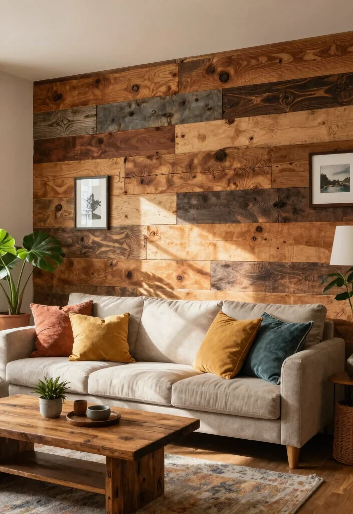 14 Wood Wall Design Ideas Living Room That Add Warm Texture 50 14 Wood Wall Design Ideas Living Room That Add Warm Texture 10. Reclaimed Wood Accent Wall 0