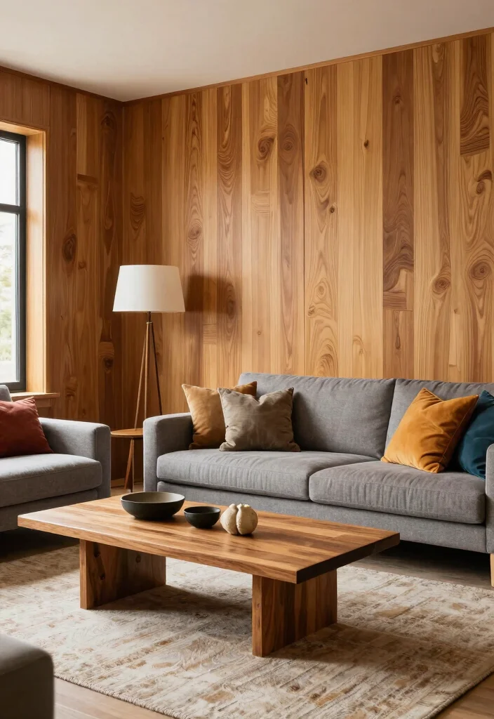 14 Wood Wall Design Ideas Living Room That Add Warm Texture 25 14 Wood Wall Design Ideas Living Room That Add Warm Texture 5. Tongue and Groove Wood Walls 0