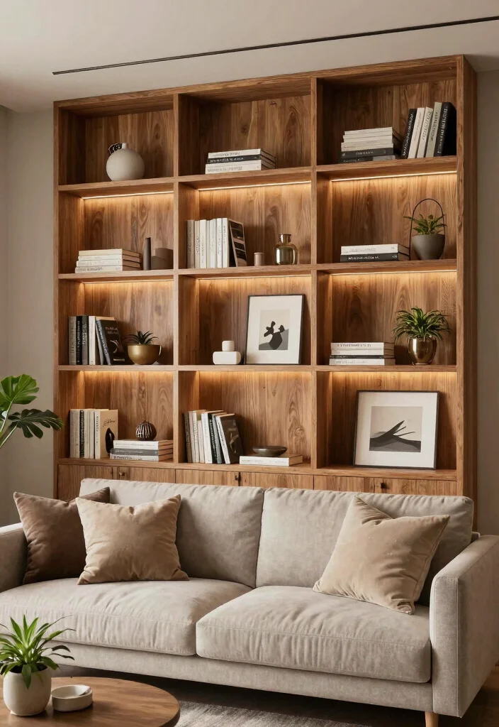 14 Wood Wall Design Ideas Living Room That Add Warm Texture 48 14 Wood Wall Design Ideas Living Room That Add Warm Texture 8. Wood Wall with Built In Shelves 0