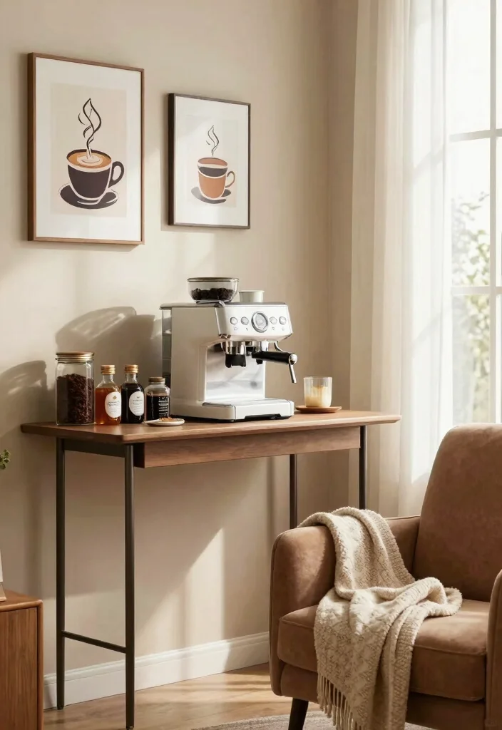 15 Bar and Coffee Station Ideas for Hosting with Style 3 15 Bar and Coffee Station Ideas for Hosting with Style 3. Coffee Infused Corner 0