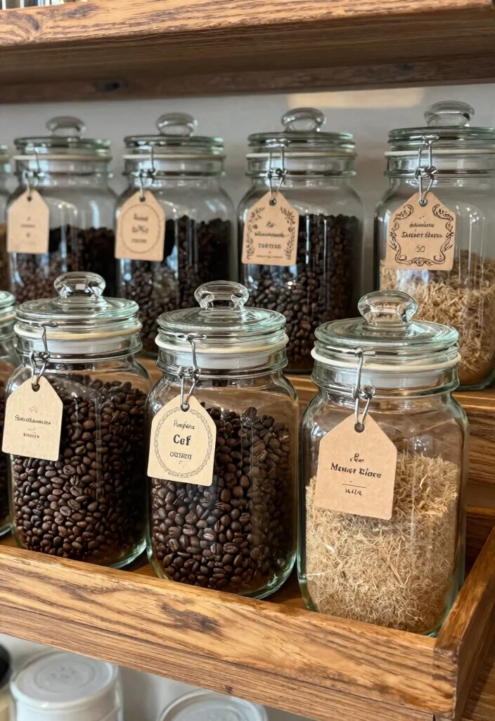15 Coffee Bar Shelf Ideas That Look Styled Like Pinterest Boards 13. Elegant Glass Storage 0