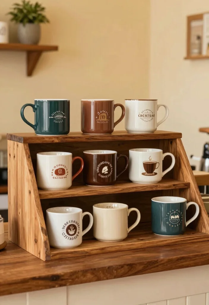 15 Coffee Bar Shelf Ideas That Look Styled Like Pinterest Boards 3. Themed Coffee Mug Display 0