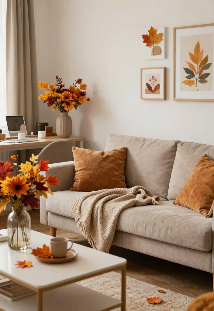 15 Computer in Living Room Ideas That Dont Kill the Aesthetic 12. Seasonal Decor Updates 0