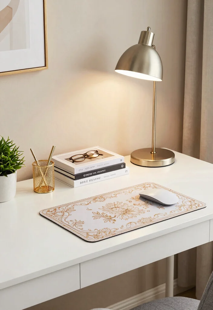 15 Computer in Living Room Ideas That Dont Kill the Aesthetic 4. Elegant Desk Accessories 0