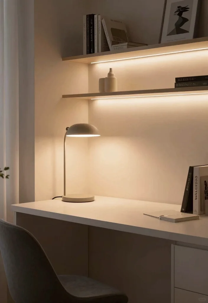 15 Computer in Living Room Ideas That Dont Kill the Aesthetic 7. Smart Lighting 0