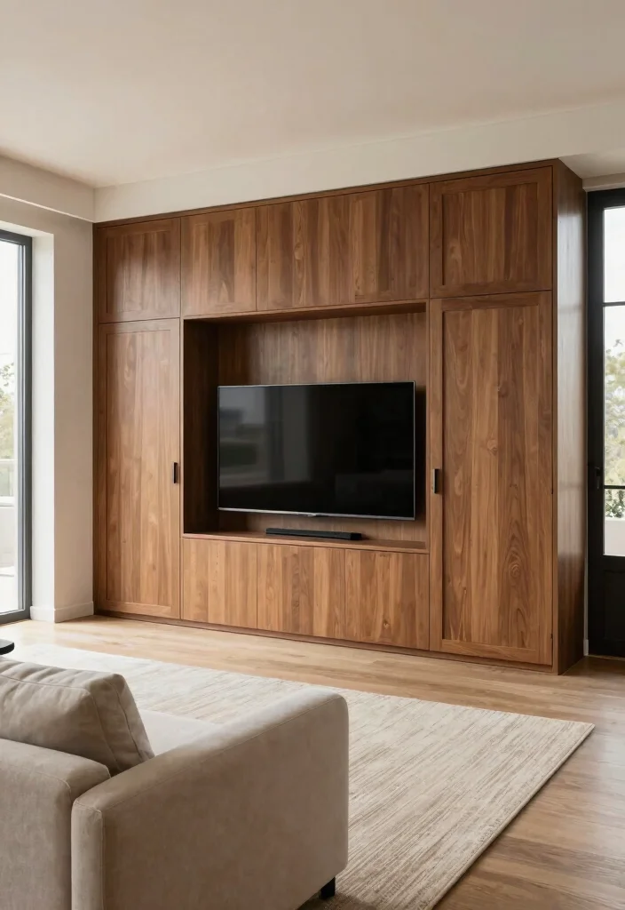 15 Entertainment Center Ideas Living Room That Anchor the Space 13. Hidden Media Centers 0