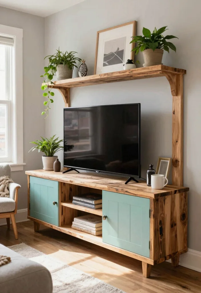 15 Entertainment Center Ideas Living Room That Anchor the Space 14. Creative DIY Solutions 0