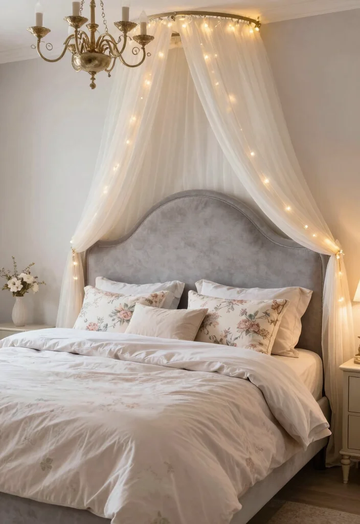 15 Grey Headboard Bedroom Ideas Decor That Feel Soft and Grounded 8. Romantic Grey Hues 0