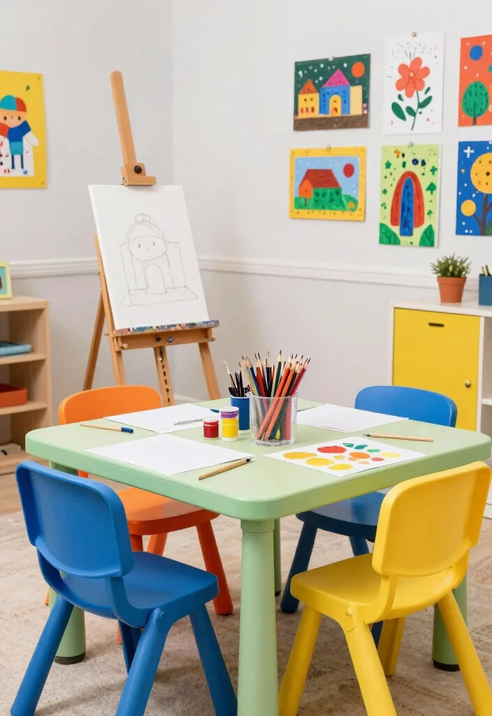 15 Kid Playroom Ideas That Inspire Creativity Naturally 50 15 Kid Playroom Ideas That Inspire Creativity Naturally 10. Art Station for Creativity 0
