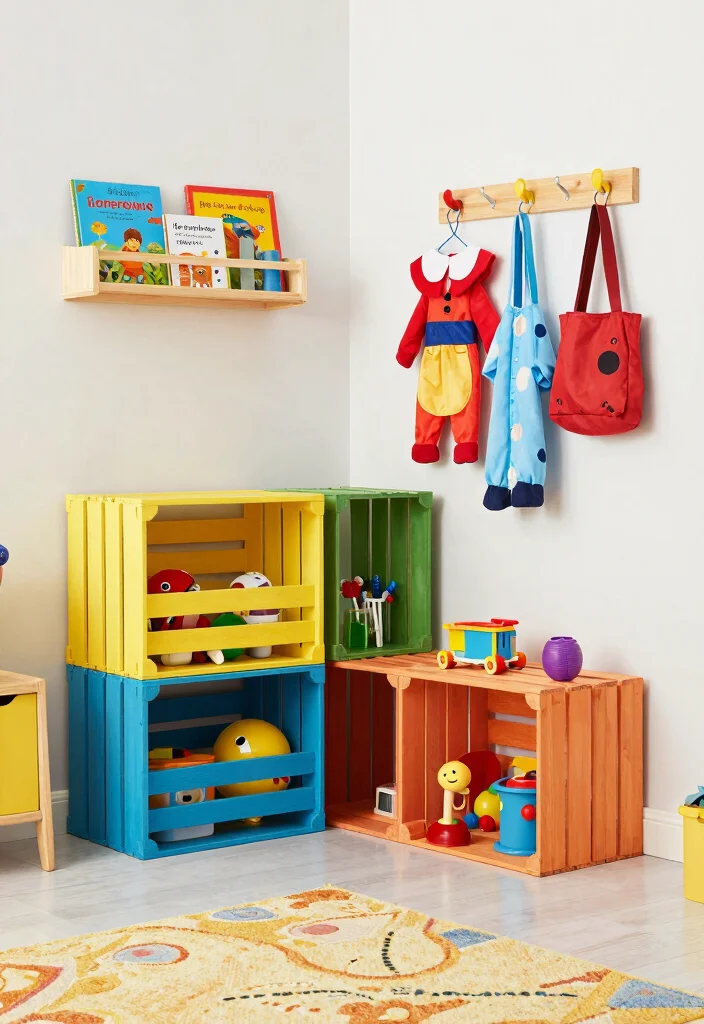 15 Kid Playroom Ideas That Inspire Creativity Naturally 24 15 Kid Playroom Ideas That Inspire Creativity Naturally 4. DIY Creative Storage Solutions 0