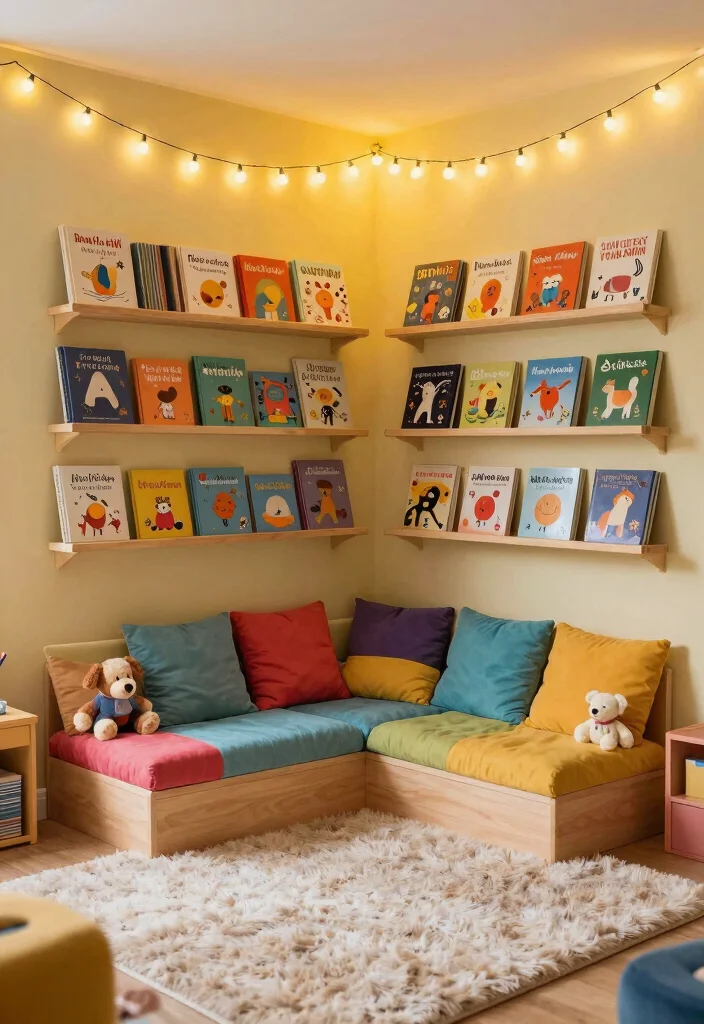 15 Kid Playroom Ideas That Inspire Creativity Naturally 27 15 Kid Playroom Ideas That Inspire Creativity Naturally 7. Create a Reading Nook 0