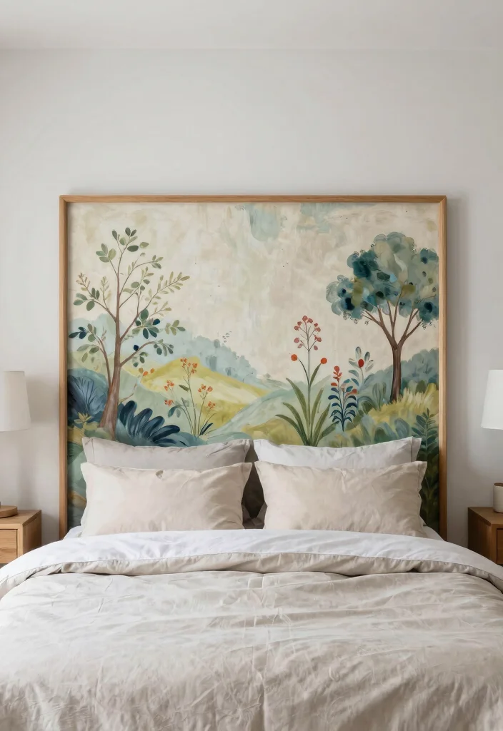 15 King Size Headboard Ideas That Anchor the Entire Room 13. Artistic Designs 0