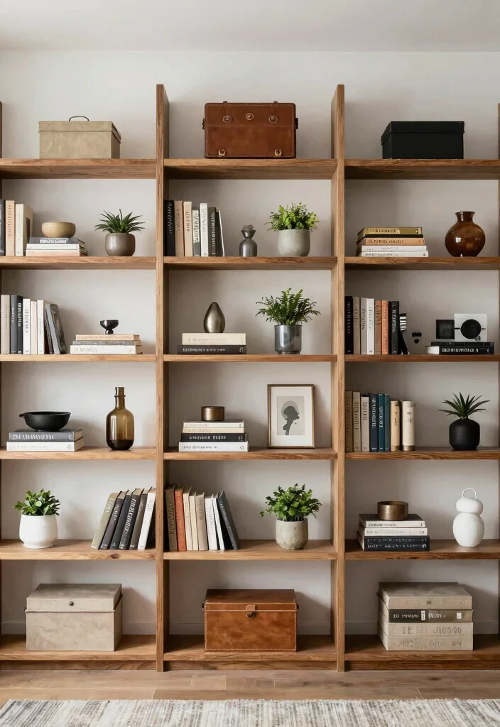 15 Modern Vintage Living Room Ideas That Feel Layered and Lived In 50 15 Modern Vintage Living Room Ideas That Feel Layered and Lived In 10. Personalized Shelving Solutions 0