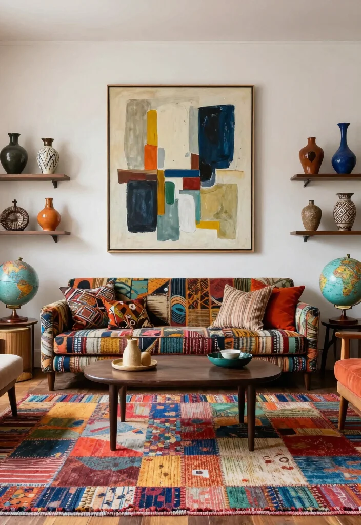 15 Modern Vintage Living Room Ideas That Feel Layered and Lived In 13 15 Modern Vintage Living Room Ideas That Feel Layered and Lived In 3. Eclectic Design Elements 0