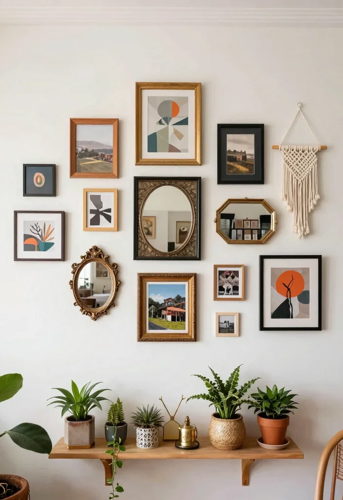 15 Modern Vintage Living Room Ideas That Feel Layered and Lived In 25 15 Modern Vintage Living Room Ideas That Feel Layered and Lived In 5. Creative Wall Decor 0