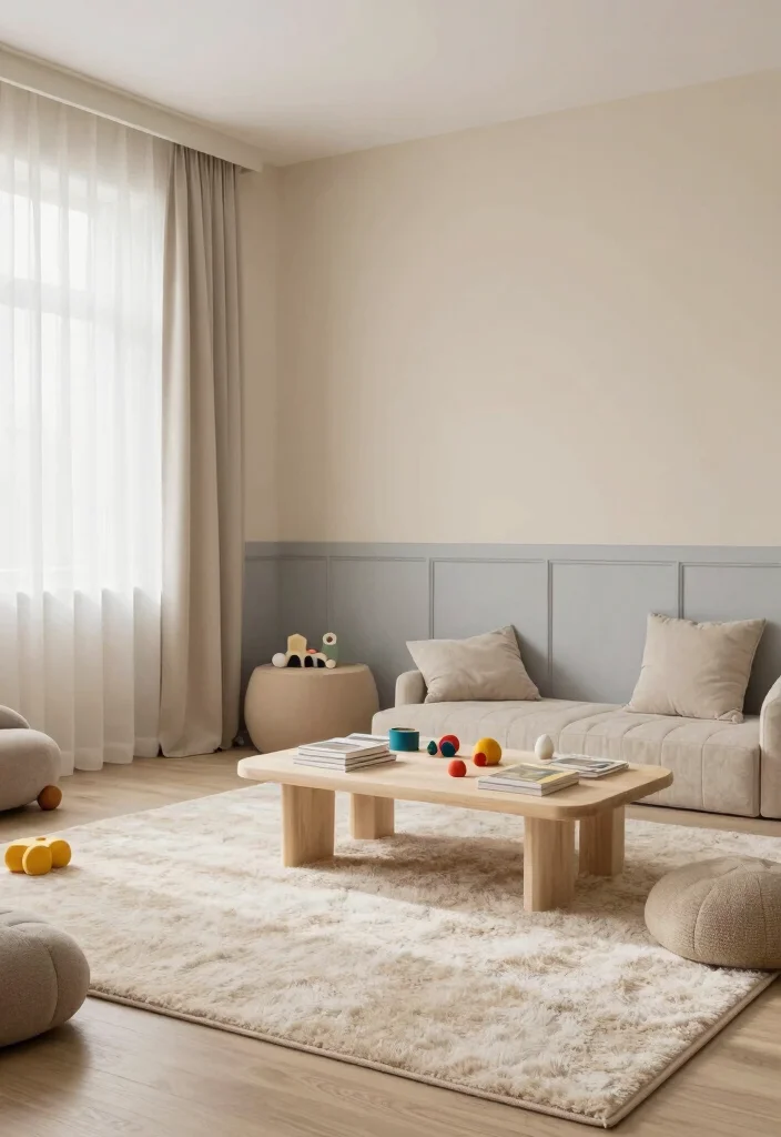 15 Playroom Paint Ideas That Shift the Whole Mood 6. Soothing Neutral Tones 0