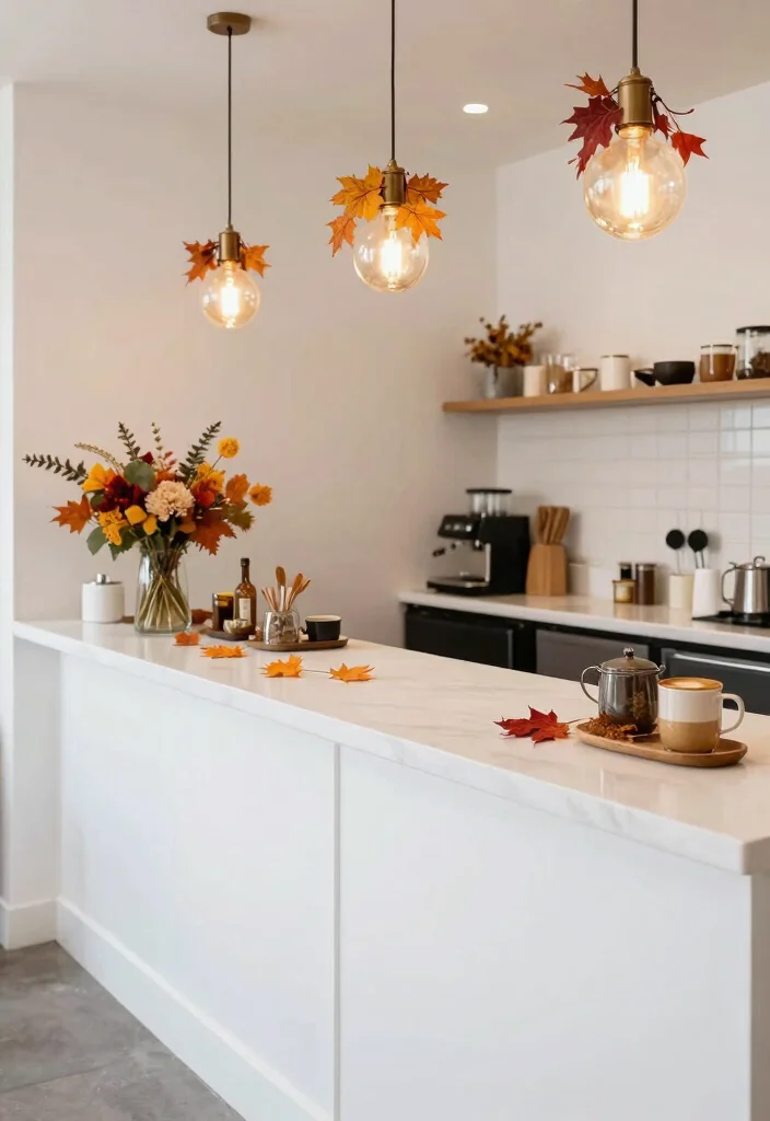 15 Small Coffee Bar Counter Space Ideas That Feel Thoughtful 15. Seasonal Decor Touches 0