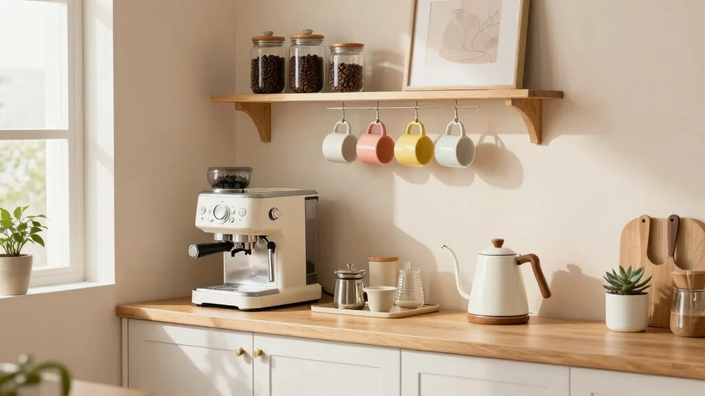 15 Small Coffee Bar Counter Space Ideas That Feel Thoughtful