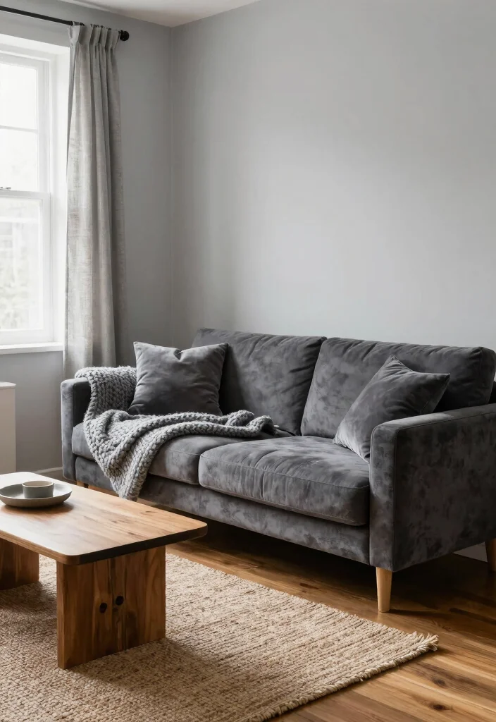 15 Small Grey Living Room Ideas That Feel Bright Not Flat 2. Layer Textures 0