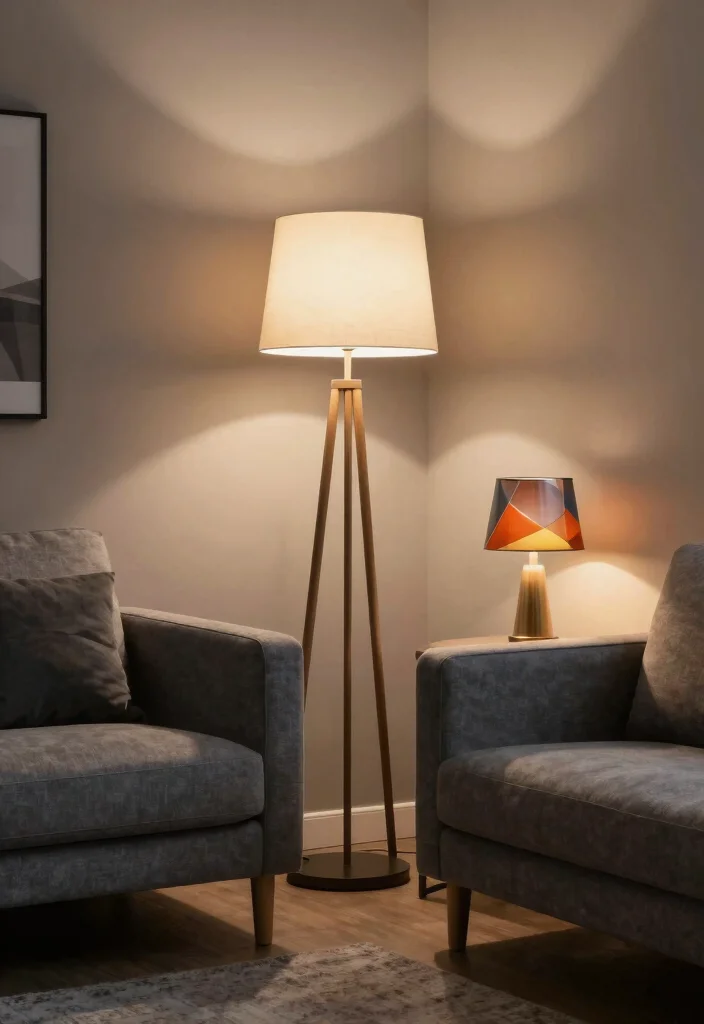 15 Small Grey Living Room Ideas That Feel Bright Not Flat 6. Focus on Lighting Fixtures 0