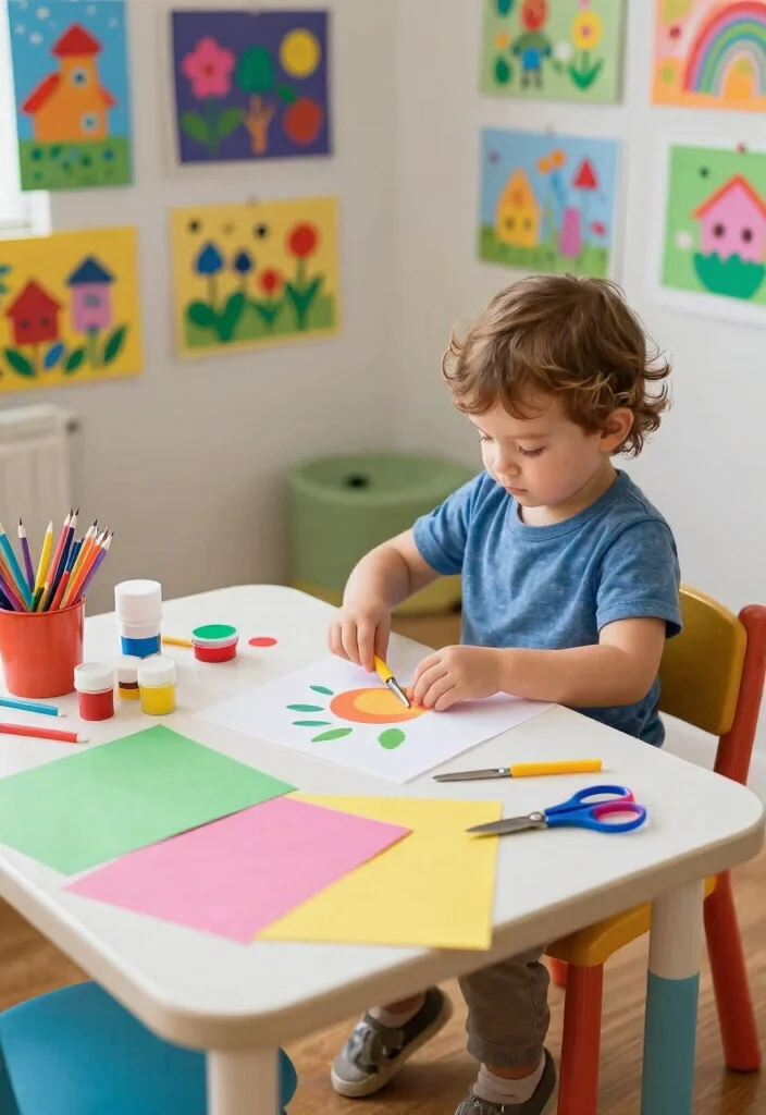 15 Toddler Playroom Ideas Small Spaces That Stay Safe 12. Safe DIY Craft Ideas 0