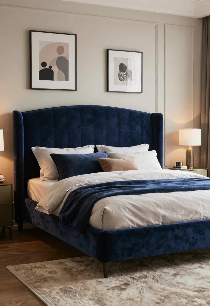 15 Wall Headboard Ideas That Feel Built In and Expensive 6. Luxurious Curved Headboard 0